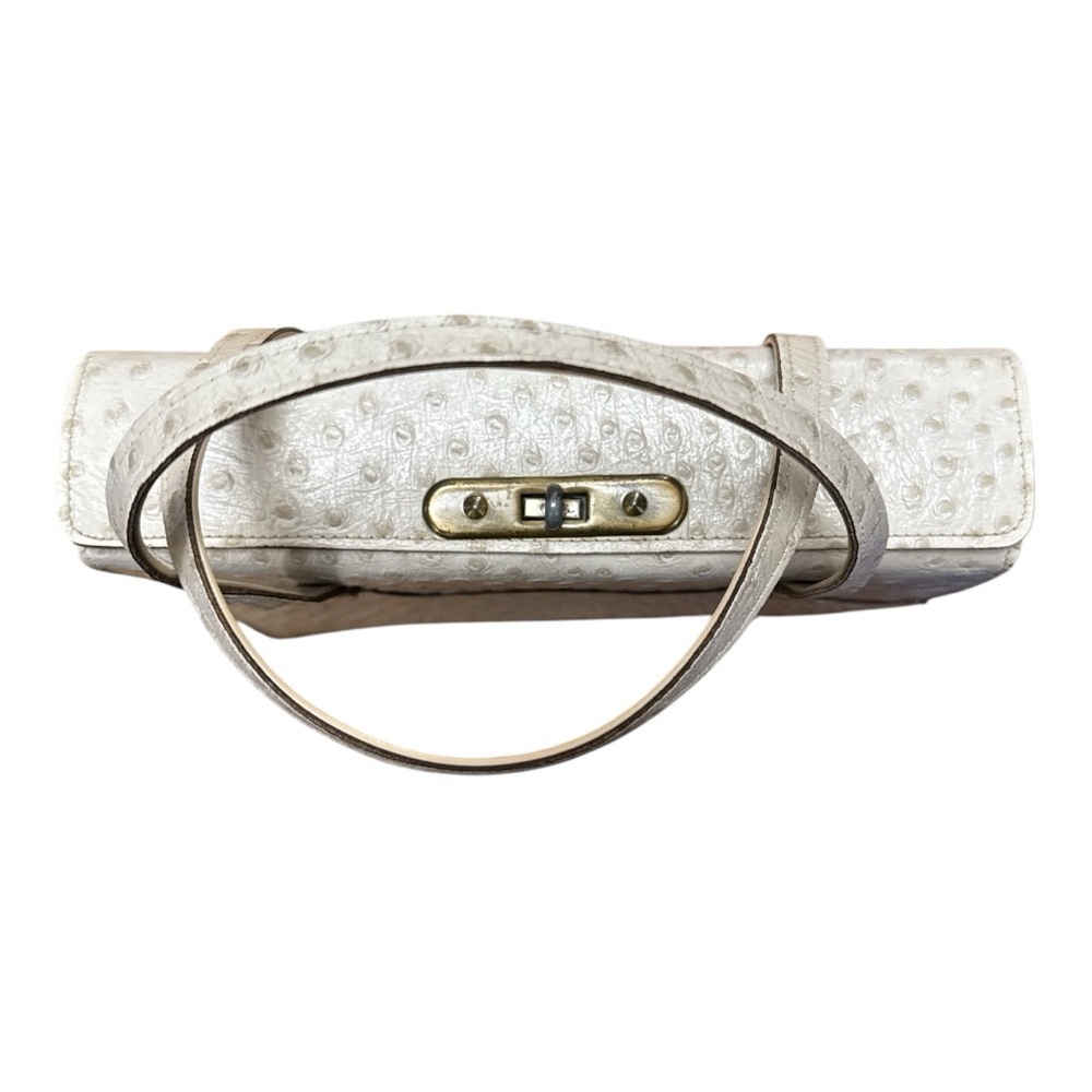 Cream Tote Bag With Textured Pattern And Structur… - image 3